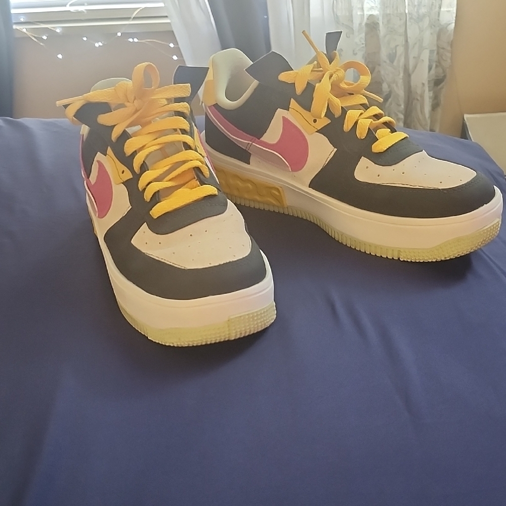 Kids' Black and Pink Sneakers